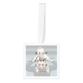 最高のパパ |父の日6フォトコラージュ キューブオーナメント (正面)