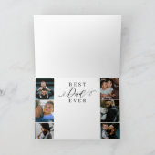 最高のパパ |父の日6写真コラージュ カード (内部)