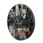 最高のパパ |父の日6写真コラージュ ダーツボード (正面右)