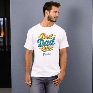 最高のパパ | 父スタイリッシュパーソナライズされたの日 Tシャツ