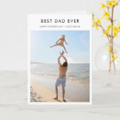 最高のパパ | 父モダンの日の写真 カード (黄色い花)