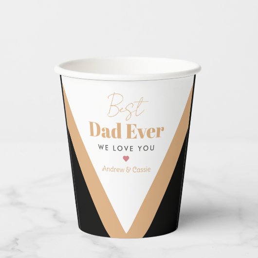 最高のパパ 紙コップ (正面)