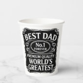 最高のパパ 紙コップ (正面)