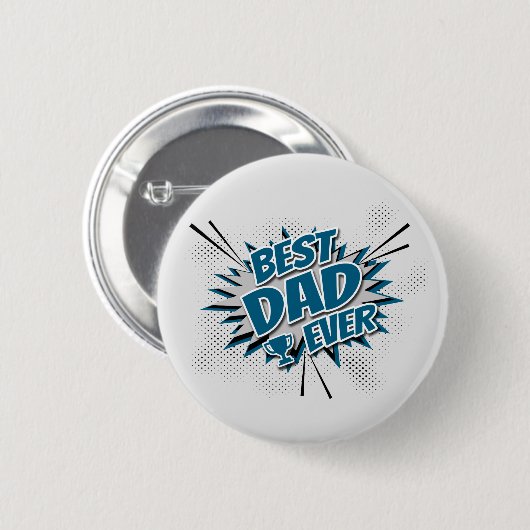 最高のパパ 缶バッジ (正面&裏面)