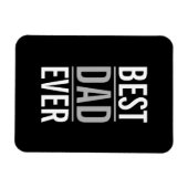 最高のパパ |青モダン色 マグネット (横)