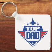 最高のパパ 飛行機 キーホルダー (正面)