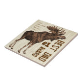 最高のパパ#1パパ賞ヴィンテージムース タイル (側面)