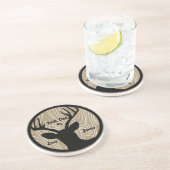 最高のパパ#1ヴィンテージバック木目コースター コースター (側面)