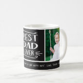 最高のパパ | 2フォトカスタムカラーマグ コーヒーマグカップ (正面右)