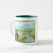 最高のパパ!2音式コーヒーマグ ツートーンマグカップ (正面左)