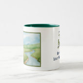 最高のパパ!2音式コーヒーマグ ツートーンマグカップ (中央)