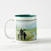 最高のパパ!2音式コーヒーマグ ツートーンマグカップ (左)