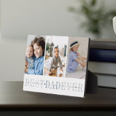 最高のパパ | 3フォトファーザーのデイコラージュ フォトプラーク