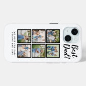 最高のパパ!6フォトコラージュ白モダン色 Case-Mate iPhoneケース (裏面 (横))