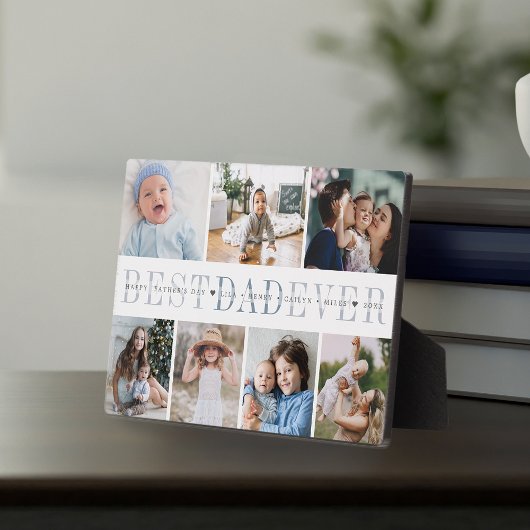 最高のパパ | 7フォトファーザーのデイコラージュ フォトプラーク
