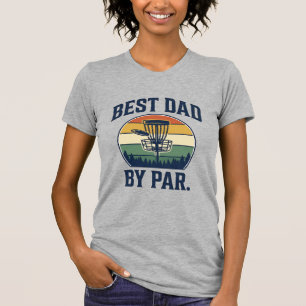最高のパパ by Pa Disc Golf ヴィンテージサンセットデザイン_1 Tシャツ