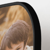 最高のパパ!Chalkboardのカスタム写真 ピックルボールラケット (左詳細)