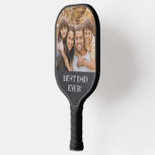 最高のパパ!Chalkboardのカスタム写真 ピックルボールラケット (左)