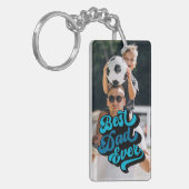 最高のパパ | Faters Dayの写真 キーホルダー (正面左)