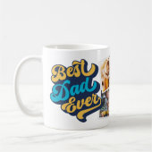 最高のパパ | Faters Dayフォトコラージュ コーヒーマグカップ (左)