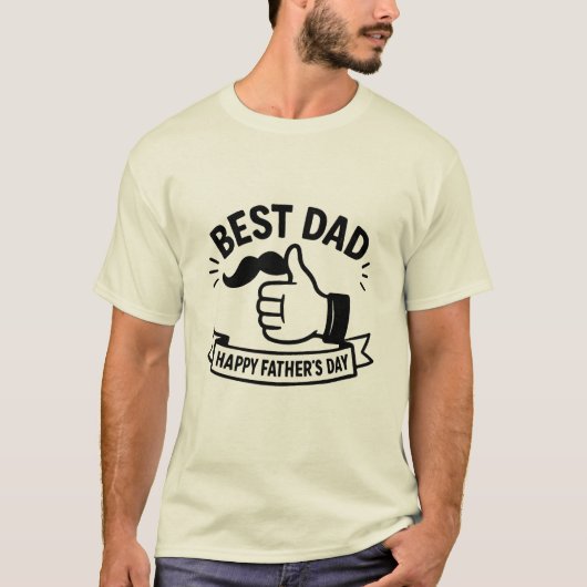 最高のパパ | Happy Father's day Tシャツ (正面)