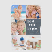 最高のパパ | Photo Collage Father's Day ゴルフタオル (正面)