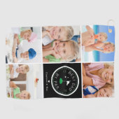 最高のパパ | Photo Collage Father's Day Golf ゴルフタオル (横)