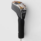 最高のパパbyパーとカスタム写真とメッセージ ゴルフヘッドカバー (アングル)