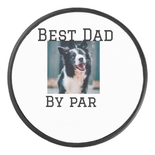 最高のパパby par dog pet photoモダンシンプルphoto アイスホッケーパック (正面)