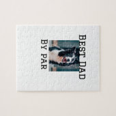 最高のパパby par dog pet photoモダンシンプルphoto ジグソーパズル (横)