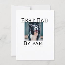 最高のパパby par dog pet photoモダンシンプルphoto ポストカード