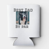 最高のパパby par dog pet photoモダンシンプルphoto 缶クーラー (裏面)