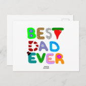 最高のパパEverはがき ポストカード (正面/裏面)