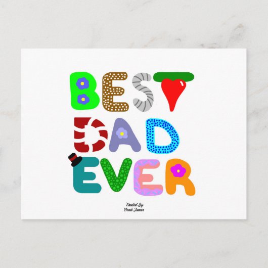 最高のパパEverはがき ポストカード (正面)