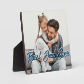 最高のパパEverカスタム Faters Dayフォトオーバーレイ フォトプラーク (正面)