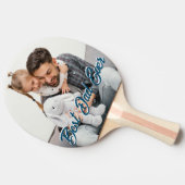 最高のパパEverカスタム Faters Dayフォトオーバーレイ 卓球ラケット (横)