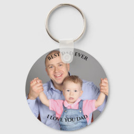 最高のパパEverカスタムPhoto I love your father's Day キーホルダー