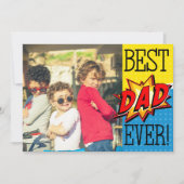 最高のパパEverスーパーヒーローカスタム写真 (正面)