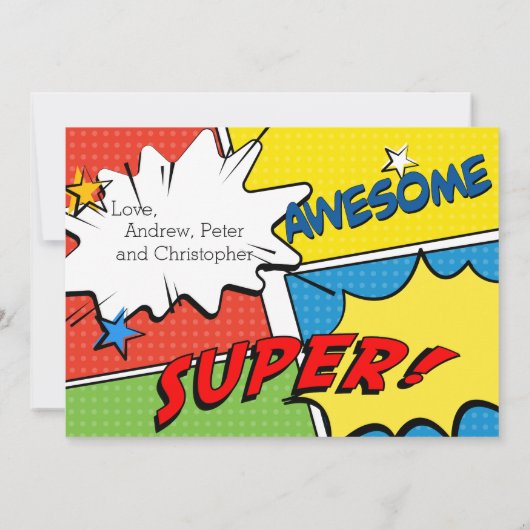 最高のパパEverスーパーヒーローカスタム写真 (裏面)