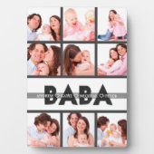 最高のパパEverパーソナライズされた, 9 Photo Collegeギフト フォトプラーク (正面)