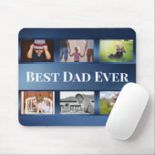 最高のパパEverファミリー写真コラージュのマウスパッド マウスパッド (マウス)