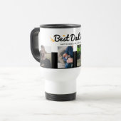 最高のパパEVERフォトコラージュ父の日のカスタム トラベルマグ (正面左)