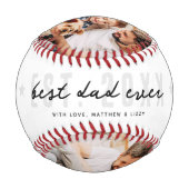 最高のパパEverモダン Athletic 3写真父の日 野球ボール (正面)