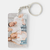 最高のパパEverモダン Athletic Photo Father's Day キーホルダー (裏面)