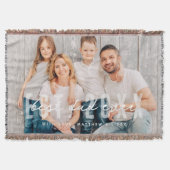 最高のパパEverモダン Athletic Photo Father's Day スローブランケット (正面)