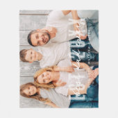 最高のパパEverモダン Athletic Photo Father's Day フリースブランケット (正面)