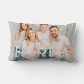 最高のパパEverモダン Athletic Photo Father's Day ランバークッション (裏面)