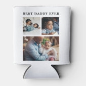最高のパパEver写真コラージュ 缶クーラー (正面)