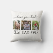 最高のパパEver写真 クッション (裏面)