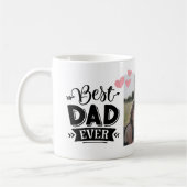 最高のパパEver写真 コーヒーマグカップ (左)